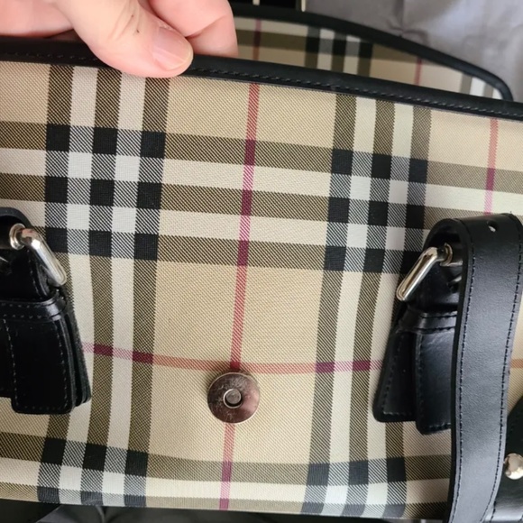 Plaid handbag like New - Picture 5 of 5